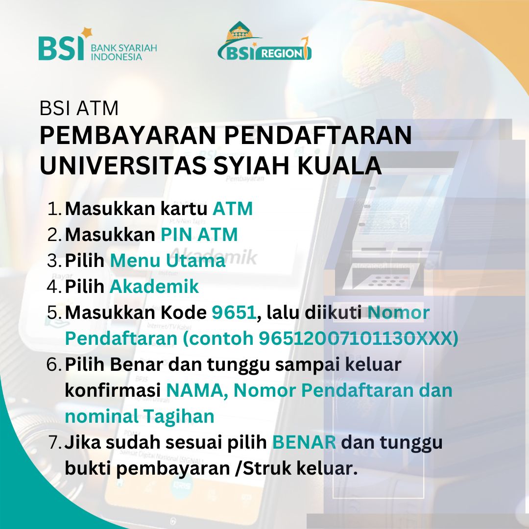 Tata Cara Bayar ATM